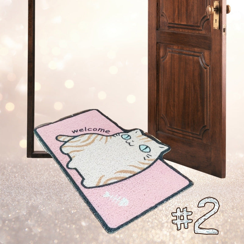 Limpiapiés Alfombra: Bienvenida Mascota Cocina Baño Decora