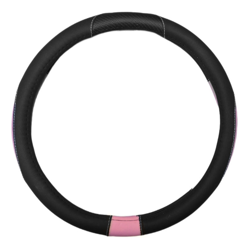 Funda Cubre Volante Para Mujer Eco Cuero Rosa /r&c