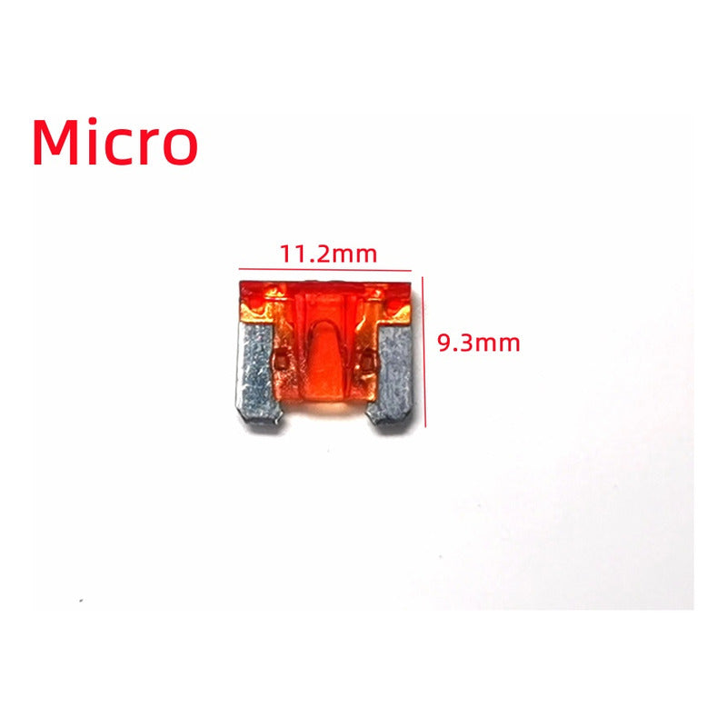 Set 10 Micro Fusible Para Auto 12/24 V Mini Fusible 5a - 30a