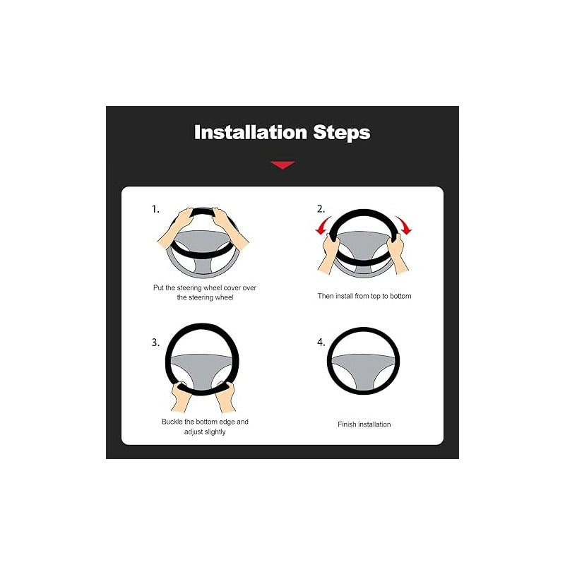 Funda Cubre Volante Eco Cuero Deportivo Fibra Antideslizante