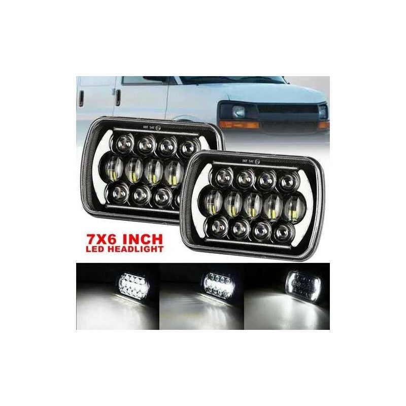 Foco Led Óptico 7x6 Intermitente 5x7 Embutido X2 Par Ah/r&c