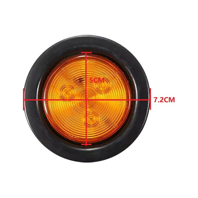 X6 Luz Led Trasera 24v Luz Trocha Camión Blanco Ámbar Rojo