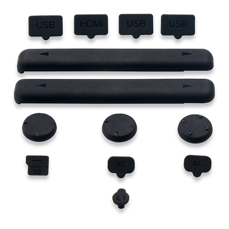 Kit Protector Anti Polvo Nintendo Switch Lámina Mica + Goma