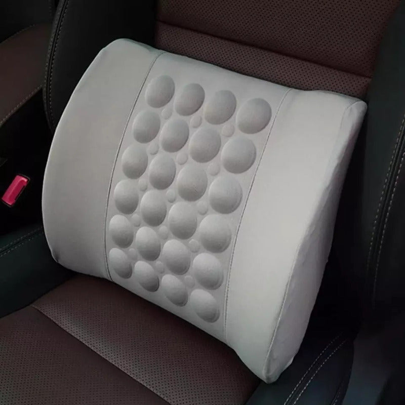 Cojín Lumbar Masajeador Respaldo Ergonómico Almohada Espalda