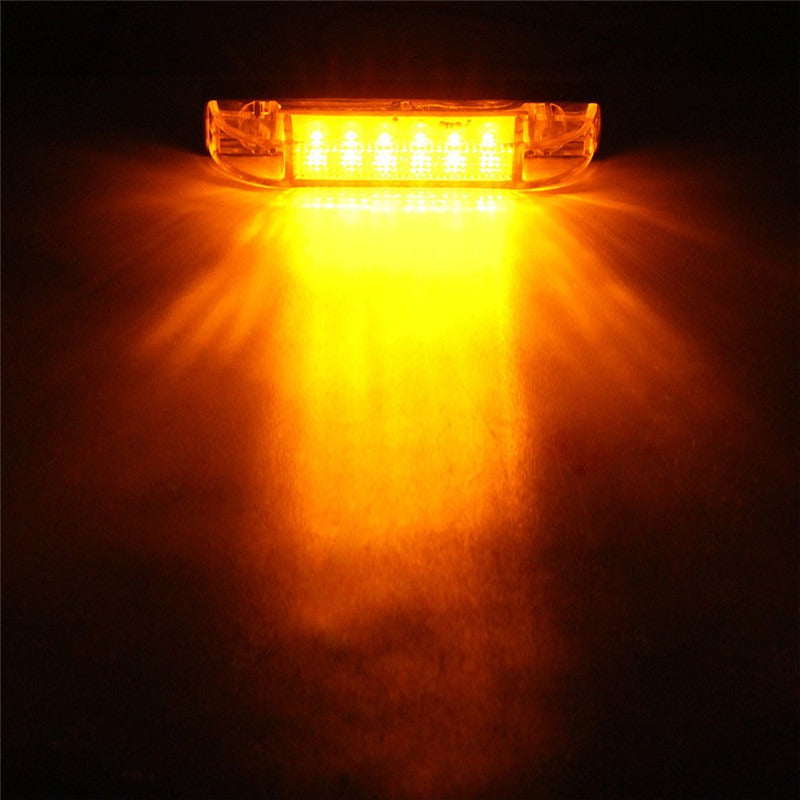 X10 Luz De Trocha Slim 6led Luz Lateral 12v Advertencia /r&c