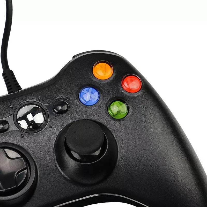 Joystick Control Mando Con Cable Compatible Pc Consola 360