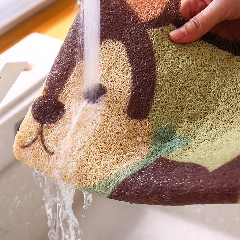 Limpiapiés Alfombra: Bienvenida Mascota Cocina Baño Decora