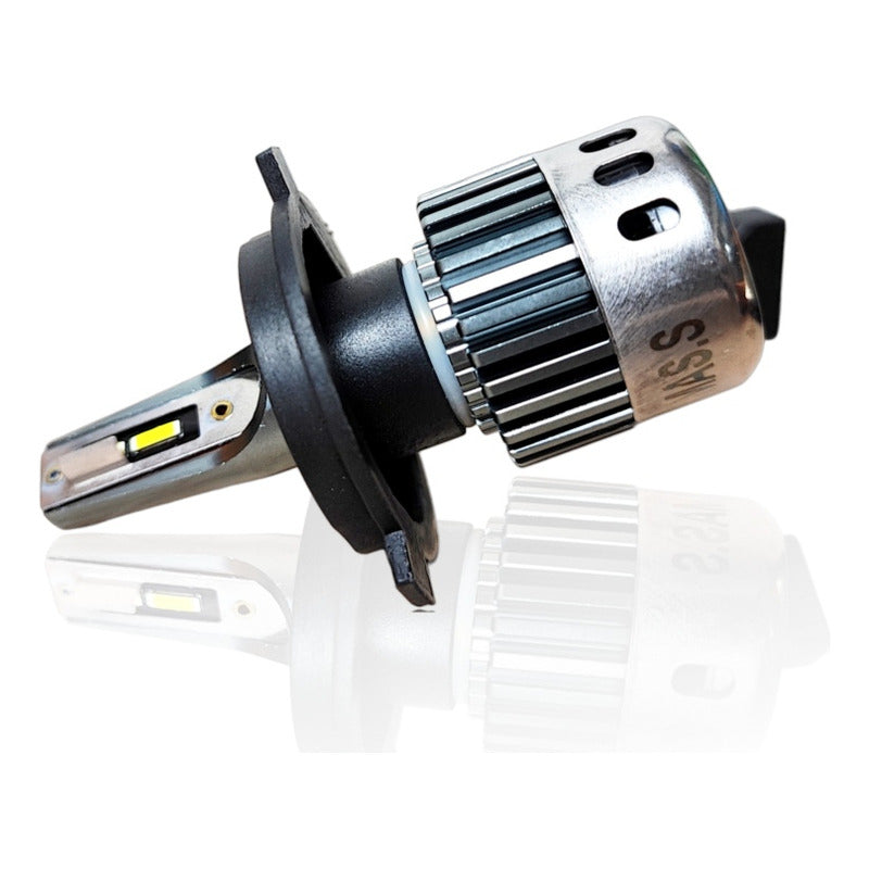 X2 Ampolleta Mini Turbo Led T10 Potente 12000lm Conector H4