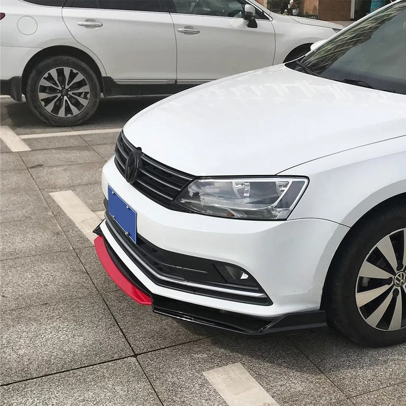 Lip Frontal 4 Piezas Rojo Bumper Parachoques Universal /r&c