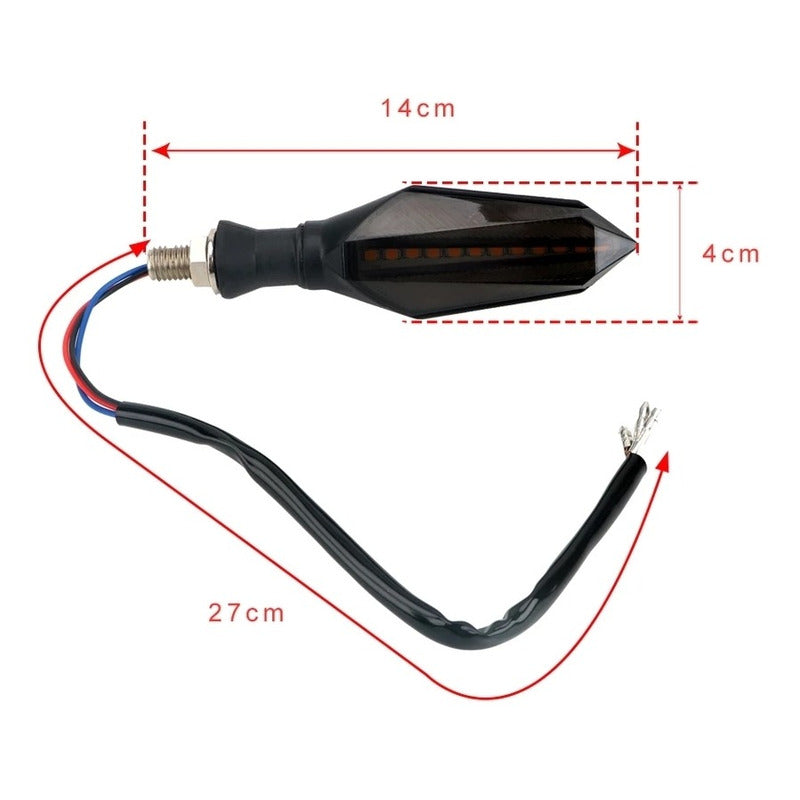 Intermitente De Moto Secuencial Bi Color