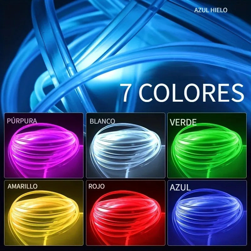 Hilo Neon Decorativo Usb Luz Rgb 2mt Interruptor Auto Tuning