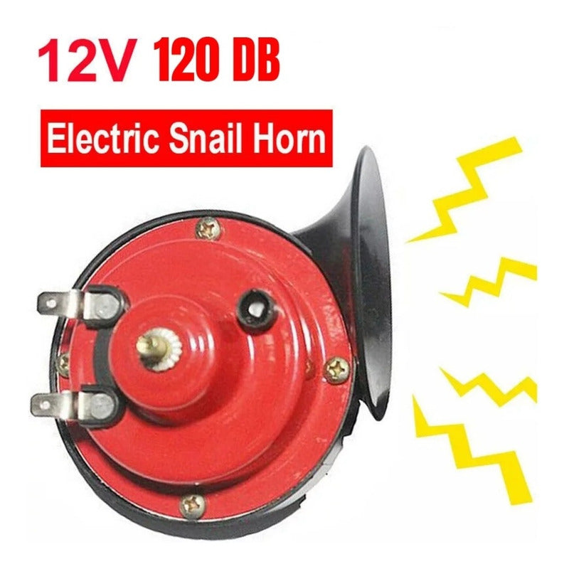 Kit Bocina Caracol Doble Auto Camioneta Moto 12v /r&c