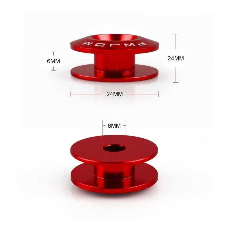 X4 Soporte Parachoque Racing Sujeta Aluminio Tuning / R&c