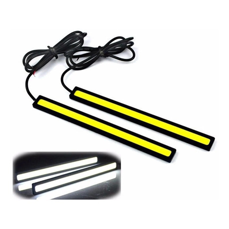 Tira Barra Luz Led Alto Brillo Neblineros Adhesivo Auto X2