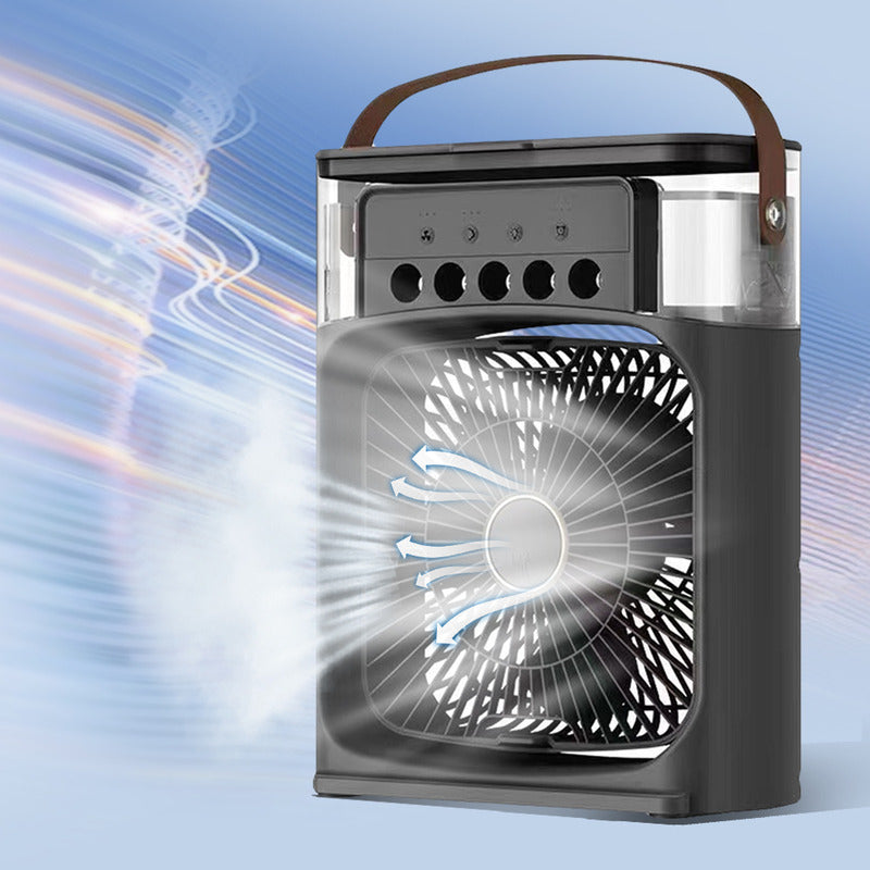 Ventilador 3en1 Humidificador Aromatizante Cn Luz Aire Frío