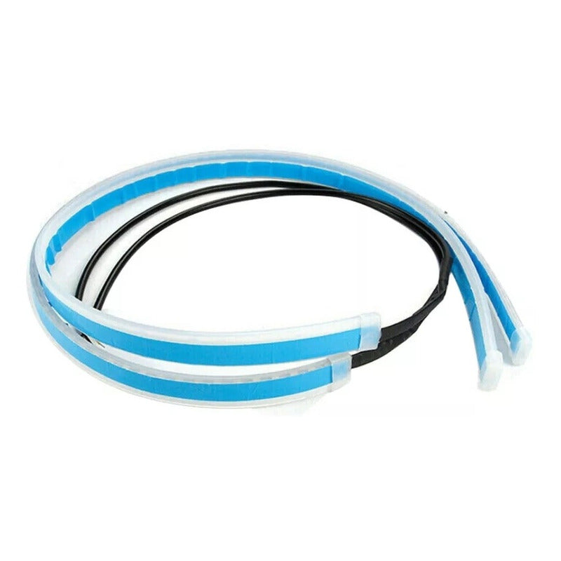 X2 Tira Led Flexible Para Foco Direccional Ámbar Blanca 60cm