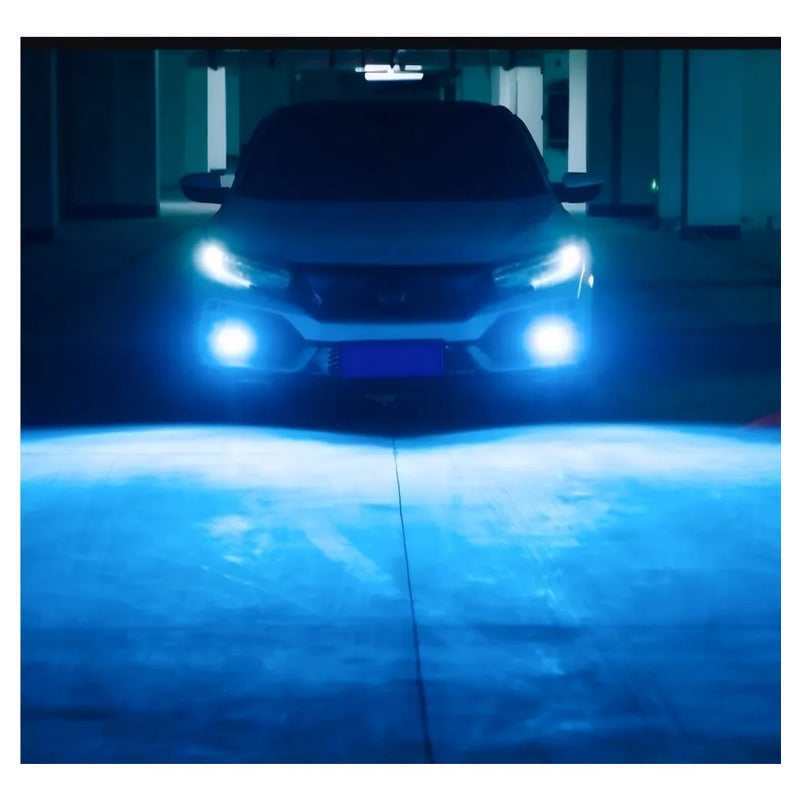 X2 Ampolleta Luz Led Auto 12v Colores 100w 12000lm Neblinero Azul 880/h27/890