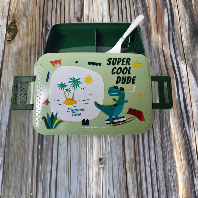Lonchera Escolar +botella Vianda Lunch Box Contenedor Alimen