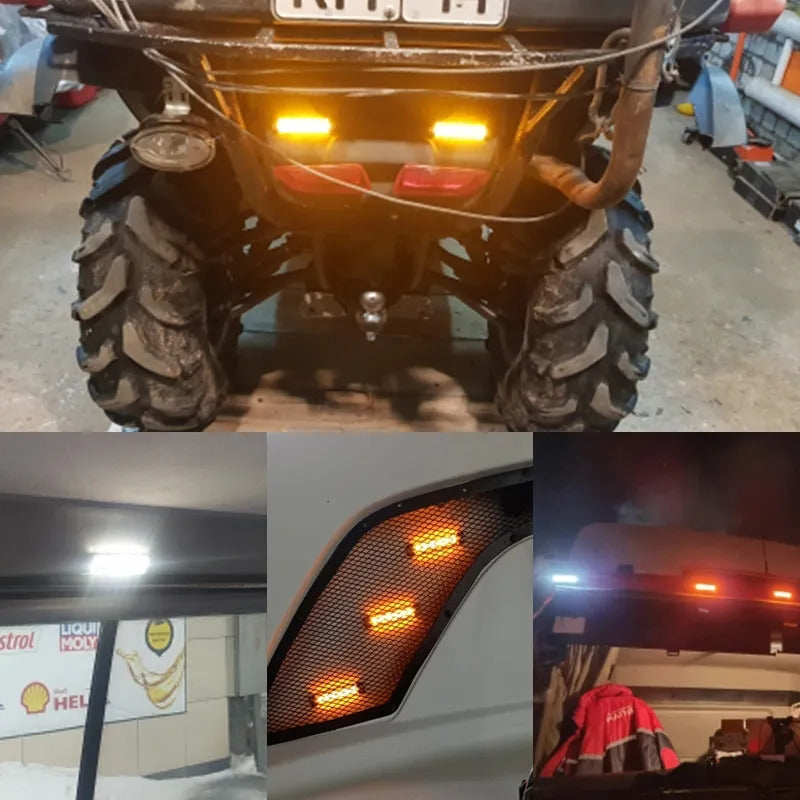 X10 Luz Led De Trocha Lateral Posición Bivoltaje 12-24v 6led