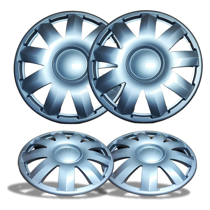 Set X4 Tapa Rueda Aro 15 Cromada Designer Tapa 15 Auto /r&c
