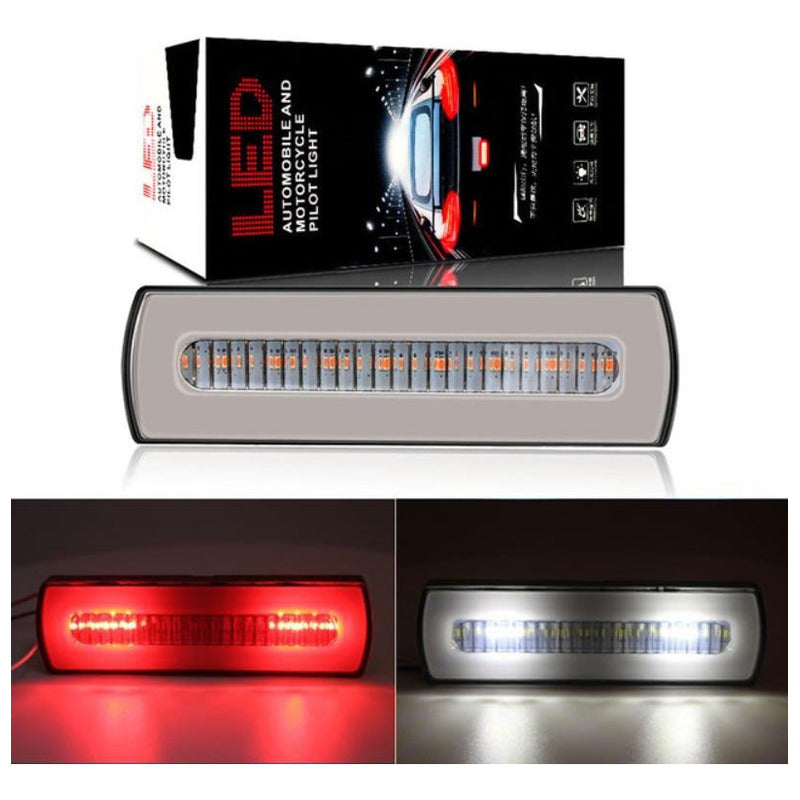 X2 Luz Led Trasera Freno Posición Lateral Trocha 12-24v
