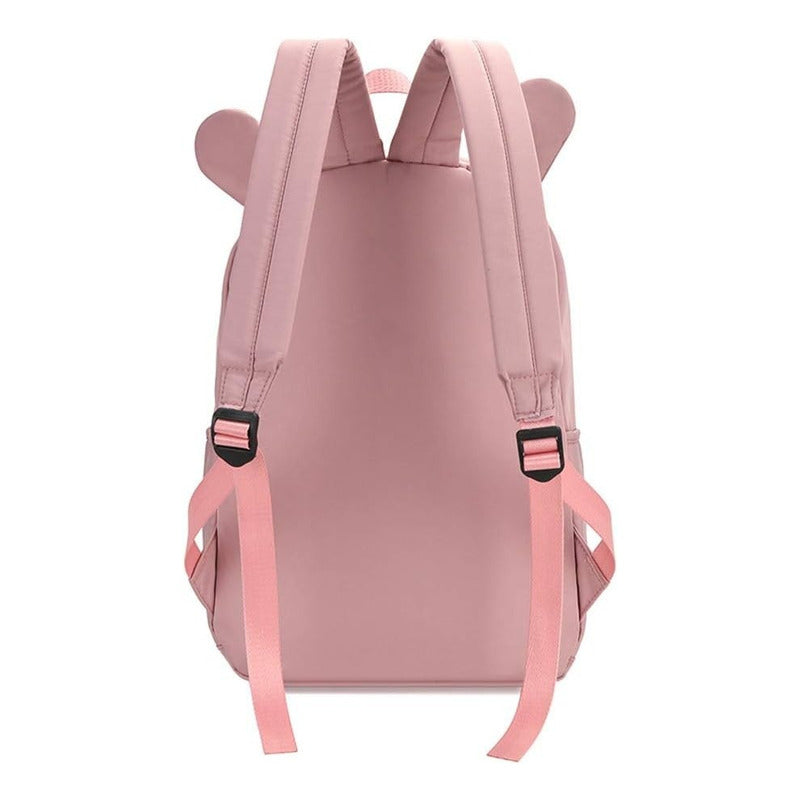 Mochila Con Orejita Gato Bolso Escolar Kawai Juvenil Cat R&c
