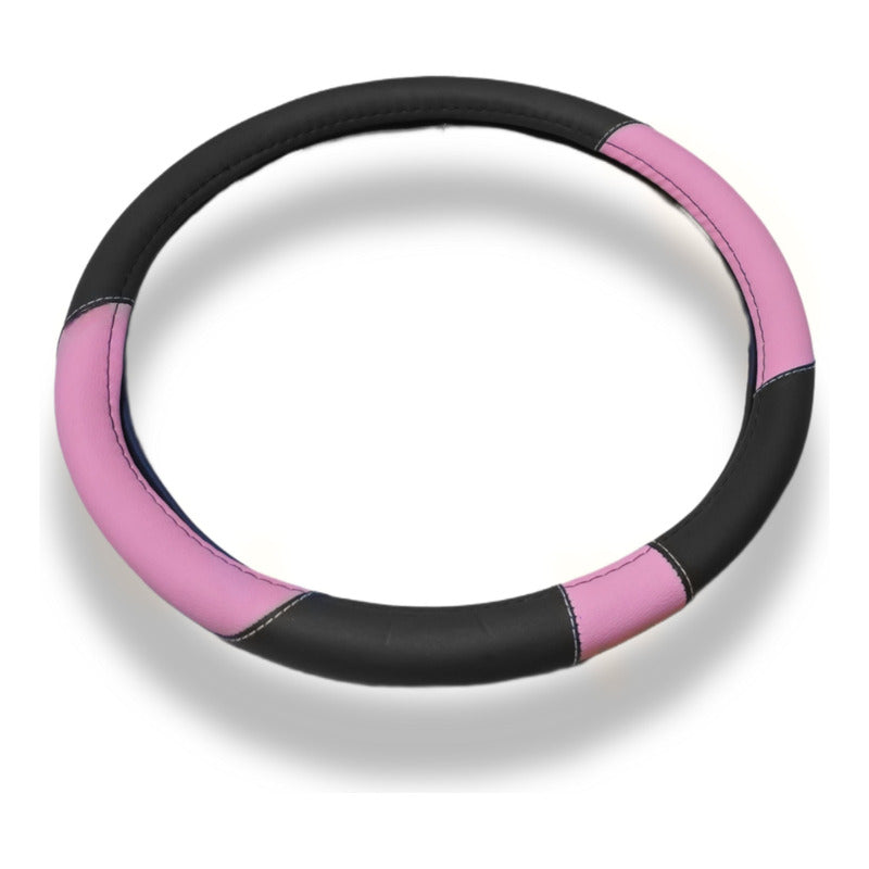Funda Cubre Volante Para Mujer Eco Cuero Rosa /r&c
