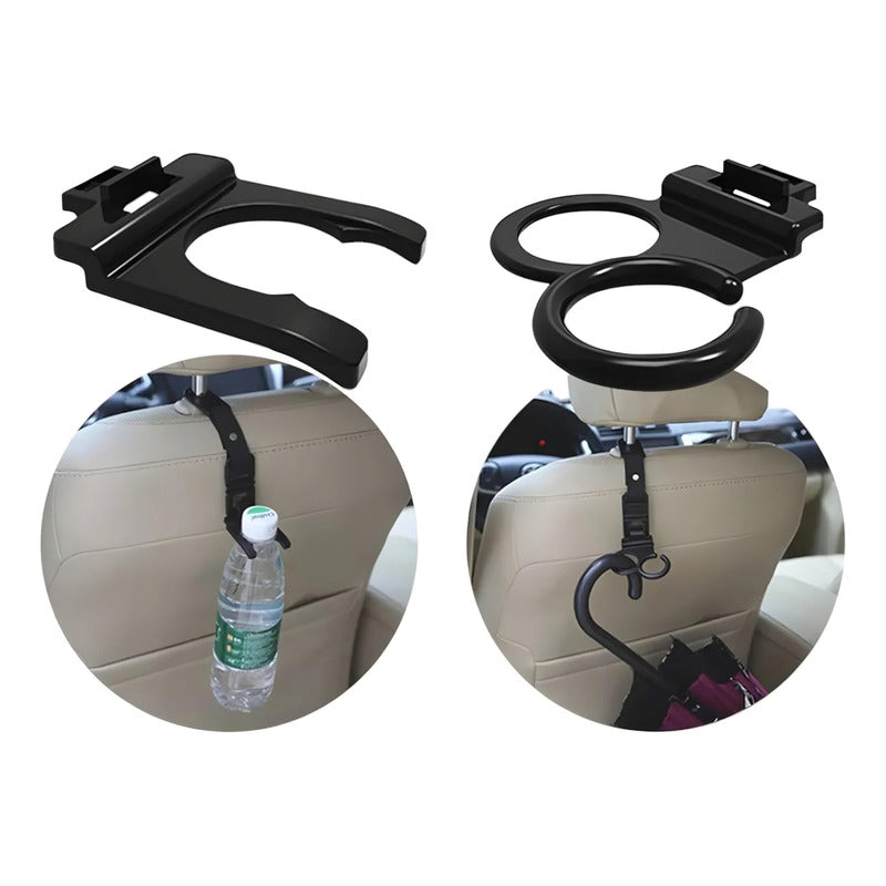 X2 Gancho Organizador Para Cabecera Auto Multiusos 4pcs /ryc