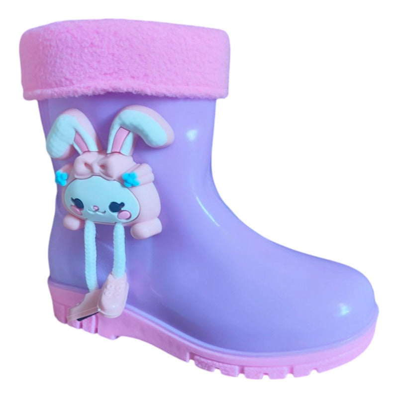 Bota De Agua Niño Niña Impermeable Lluvia Nieve 7584