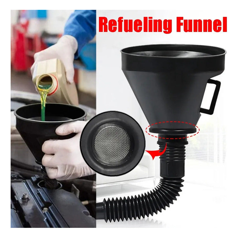 Embudo Flexible Cn Filtro Multiuso Aceite Parafina Combustib