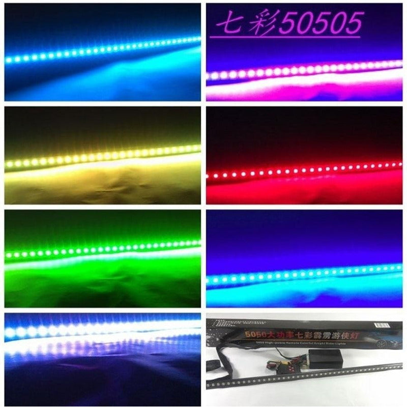 Tira Led Rgb Barra Led 5050 Con Control 56cm Auto Tunning