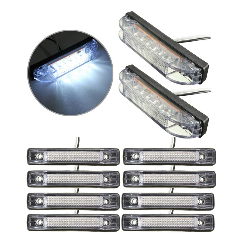 X10 Luz De Trocha Slim 6led Luz Lateral 12v Advertencia /r&c