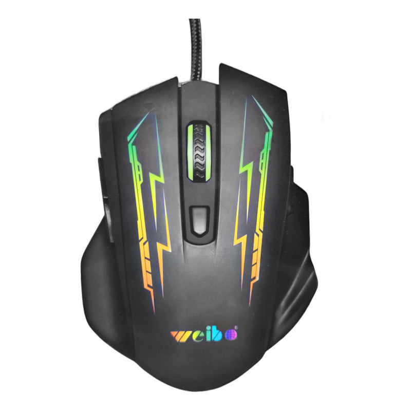 Mouse Gamer Pro 8 X8 Optico Usb 3200 Dpi Retroiluminado Rgb