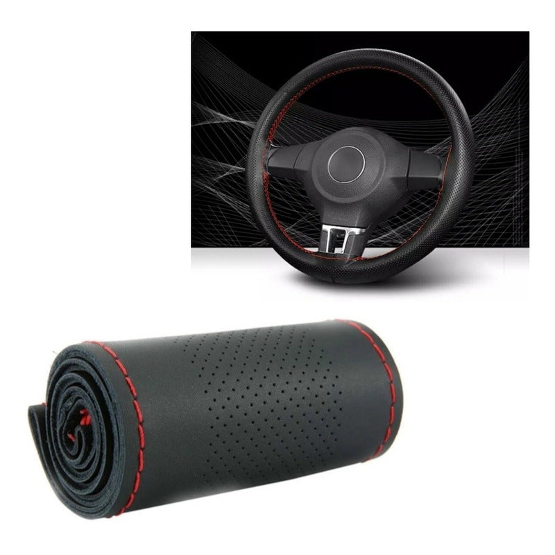 Funda Cubre Volante Cosido Para Auto + Hilo Y Aguja /r&c