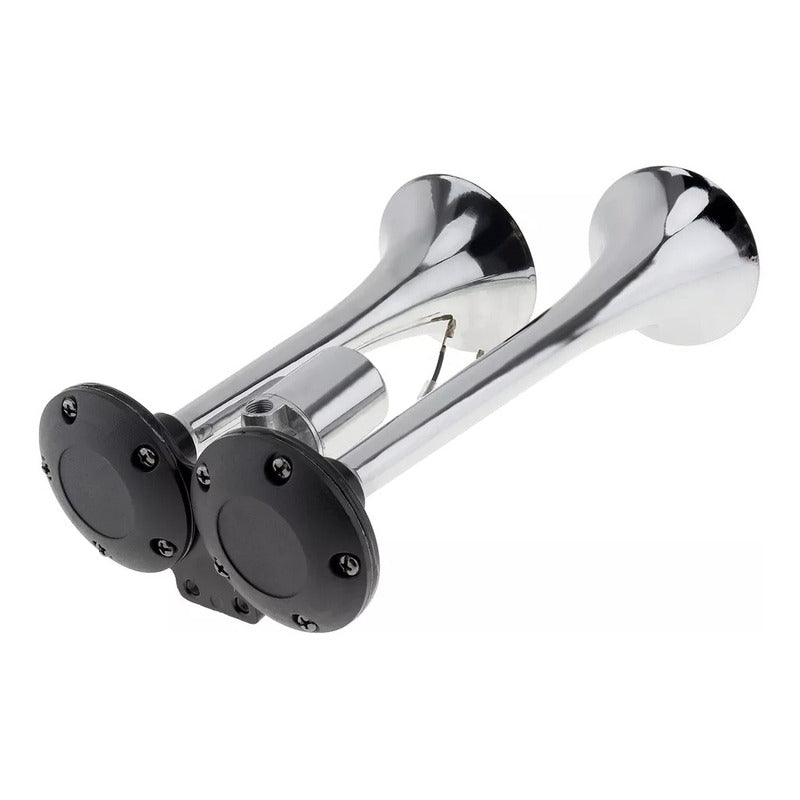 Bocina De Aire Electrica Doble Trompeta 12v-24v Auto Camión
