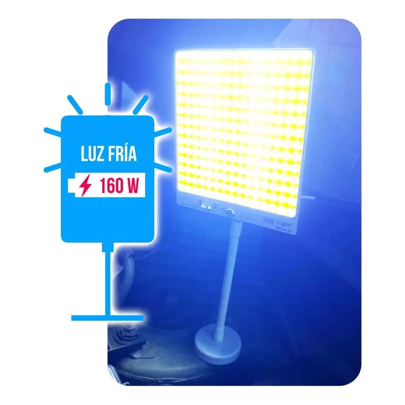 Lámpara Led Portátil Imantada Camping Emergencia 12-24v 160w