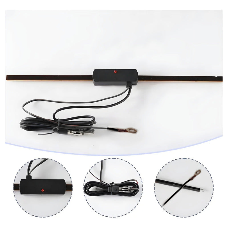 Antena Electrónica Interior Radio Am/fm Parabrisa Auto 28cm