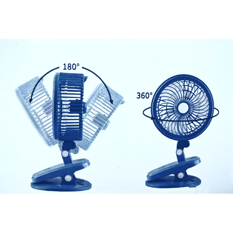Ventilador Usb Con Clip Funcion Auto Escritorio / Pinza Ryc