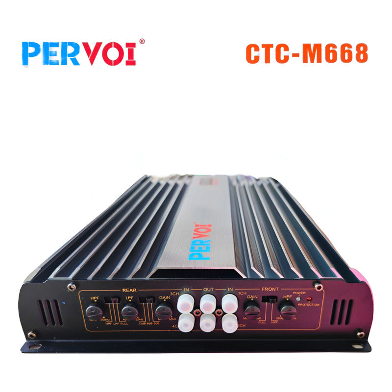 Amplificador De Audio Estereo Para Auto 4vias 6800w Pervoi