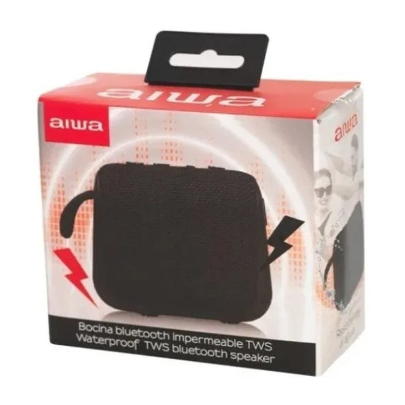 Parlante Aiwa Portátil Impermeable Awkf3b Bluetooth Recarga