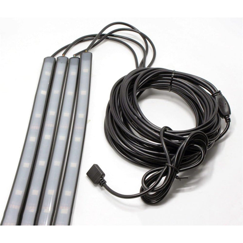 Kit De Luces De Chasis Exterior Rgb Tuning Luz Piso + Contro