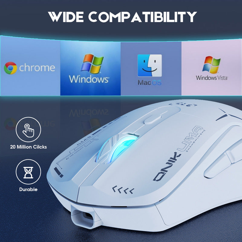 Mouse Gamer Inalambrico Onikuma 7 Botones 4800dpi Rgb Recarg