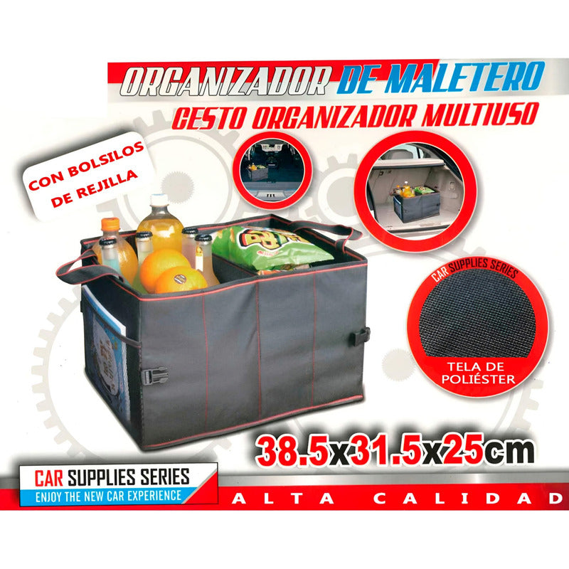 Caja Organizadora Plegable Para Maleta Auto 2compartimientos
