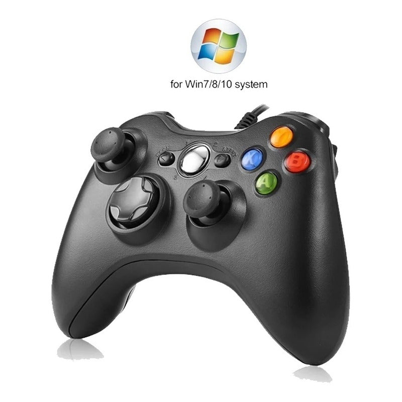 Joystick Control Mando Con Cable Compatible Pc Consola 360