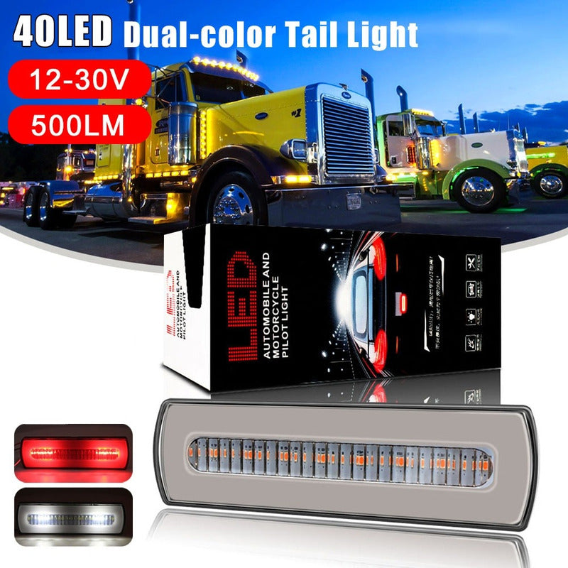 X2 Luz Led Trasera Freno Posición Lateral Trocha 12-24v