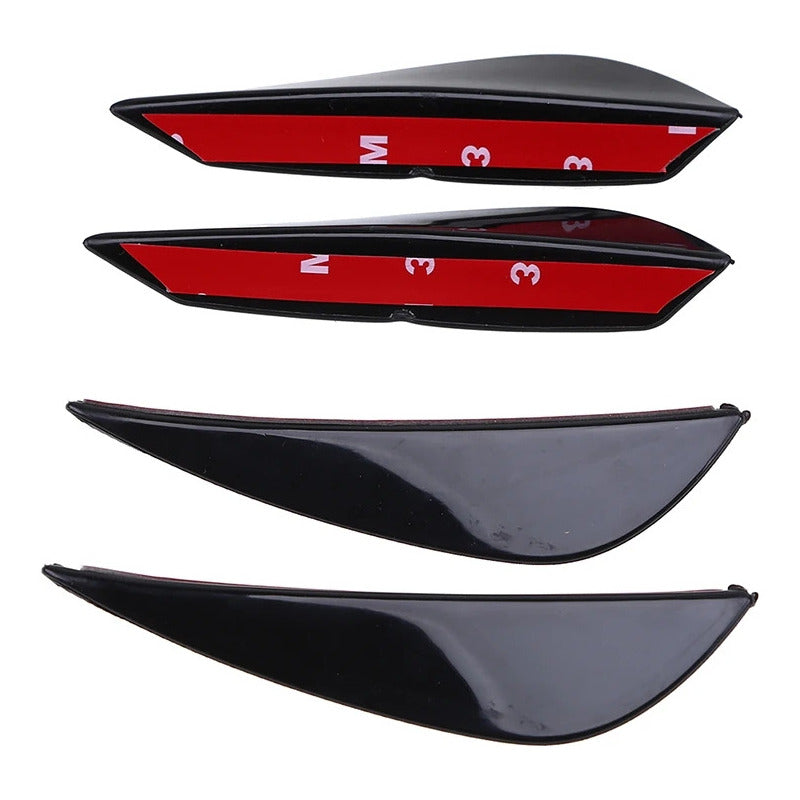 X4 Mini Aleta Difusor Parachoque Adhesivo Decoración Tunning