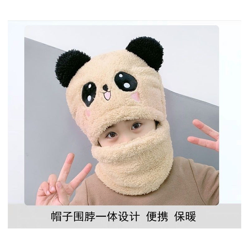 Gorro Con Cuello Para Bebé Niño/a Diseño Invierno Calientito