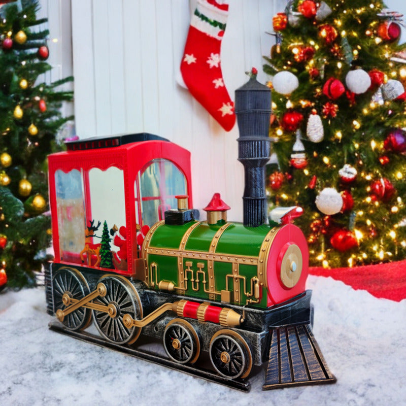 Tren Navideño Farol Cn Luz Musica Lampara Musica Vagon Navid