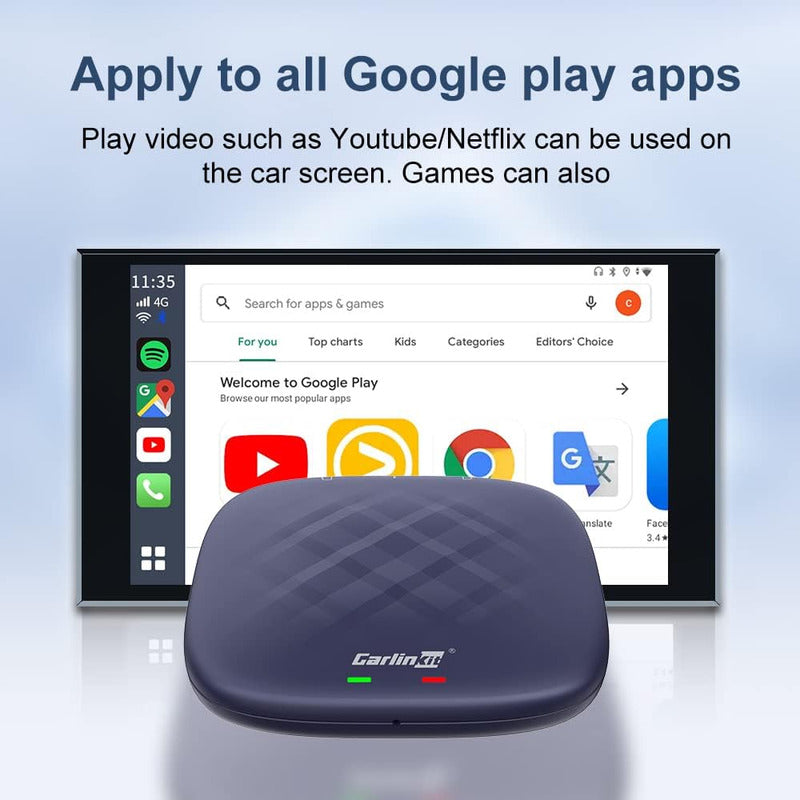 Carlinkit Adaptador Android 13 Box Carplay Auto 4gb+64gb