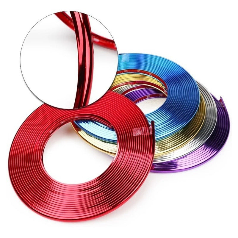Moldura Para Llantas Decorativa Y Protectora Auto Tuning Ryc